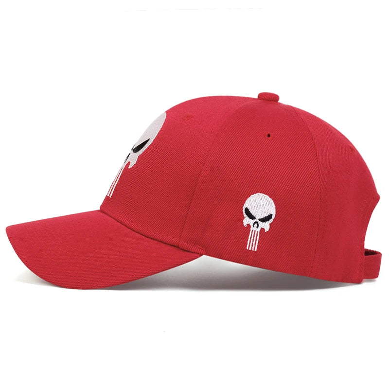 The Punisher-Embroidered Fitted Cap