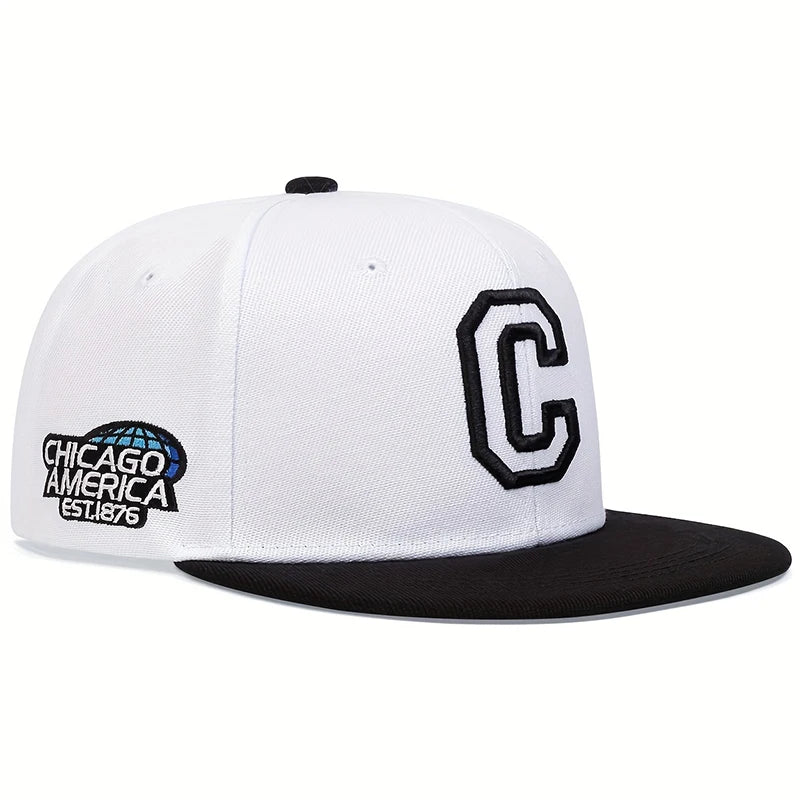 Chicago C – Embroidered Snapback Cap