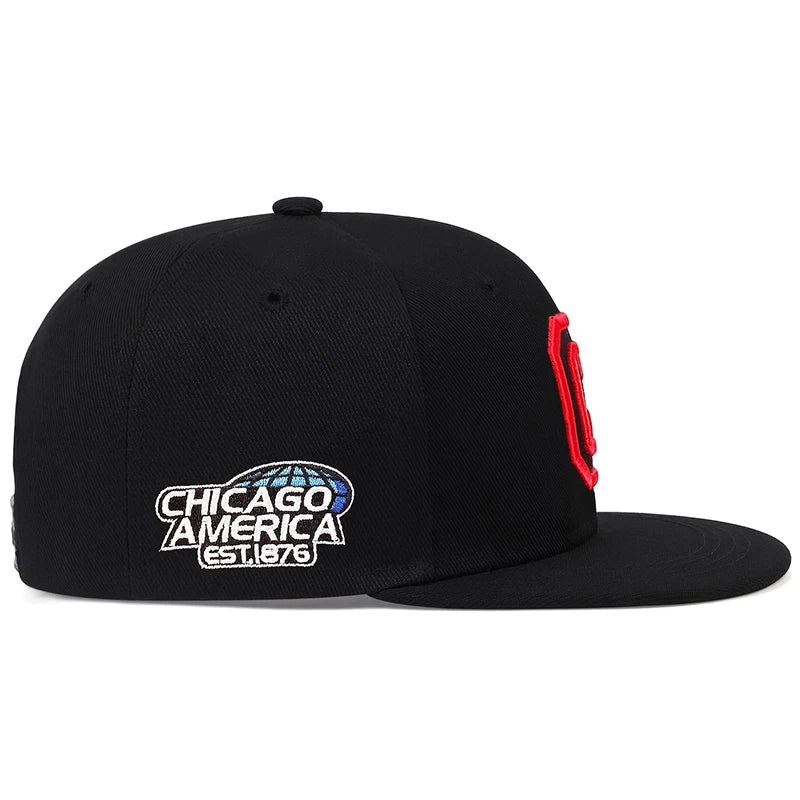 Chicago C – Embroidered Snapback Cap