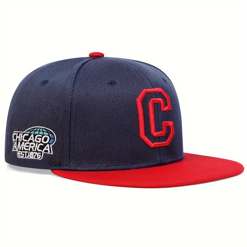 Chicago C – Embroidered Snapback Cap