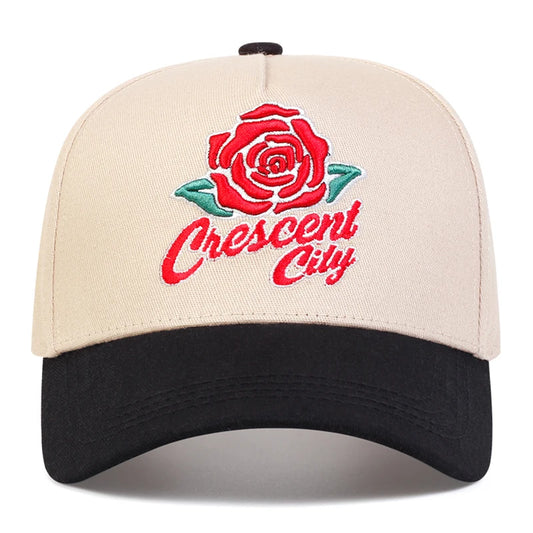 Crescent City Embroidered Fitted Cap – Iconic New Orleans Design