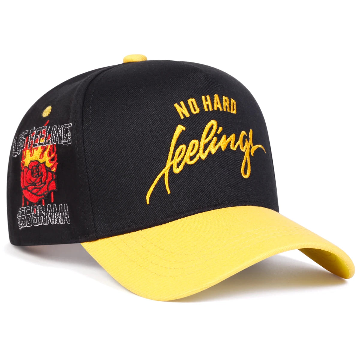 No Hard Feelings – Embroidered Fitted Cap