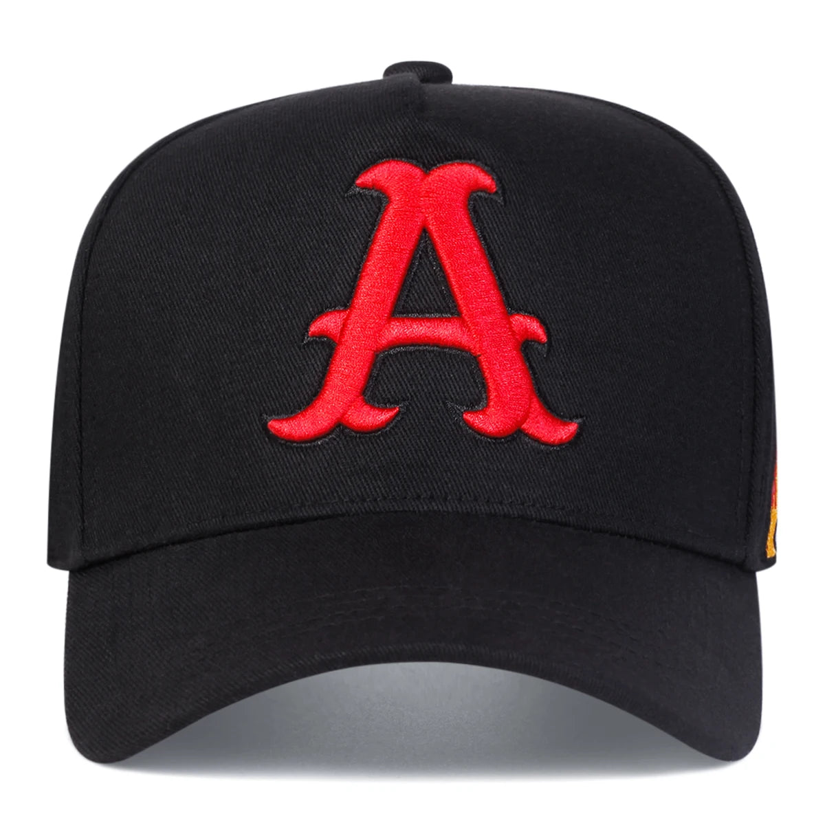 Embroidered Fitted Cap – Bold Letter ‘A’ Design