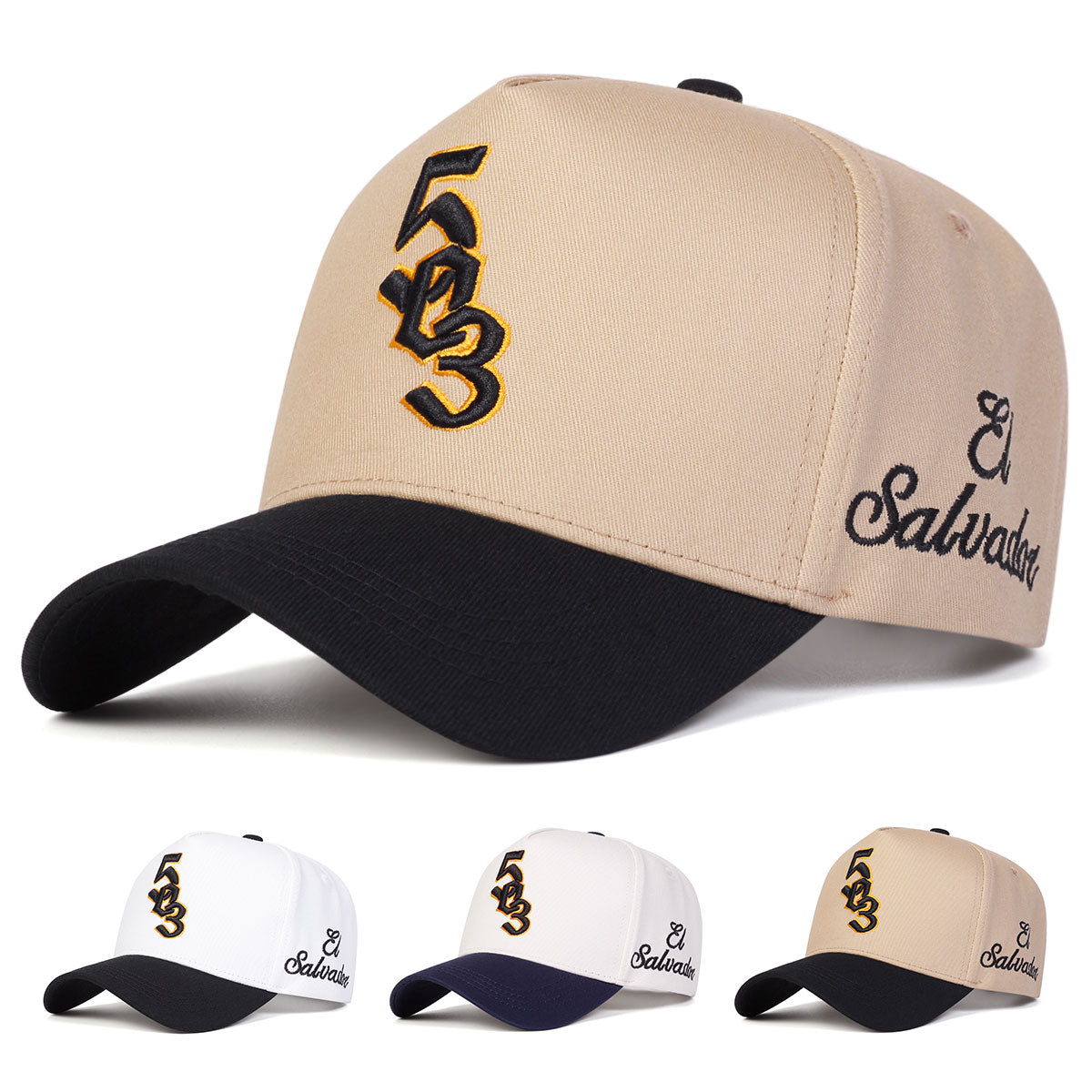 503 El Salvador- Embroidered Fitted cap