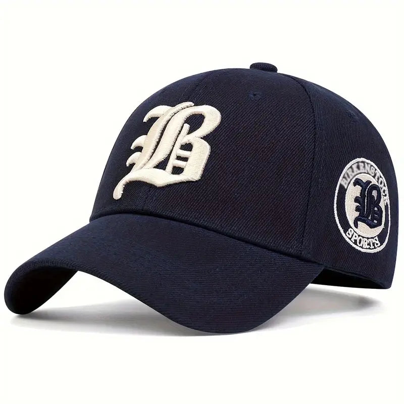 Birkens Sports B letter Embroidered Fitted cap