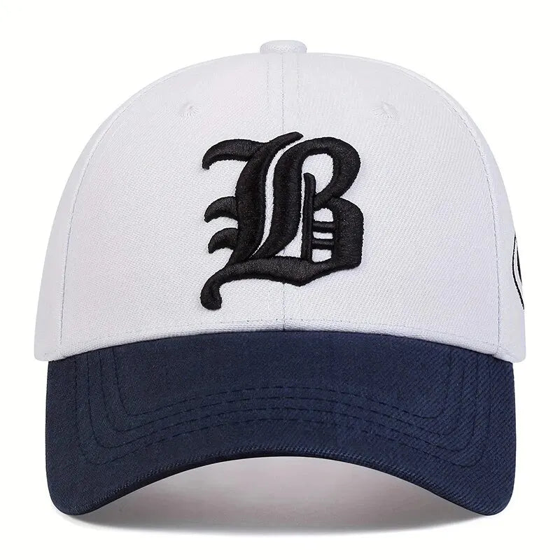 Birkens Sports B letter Embroidered Fitted cap