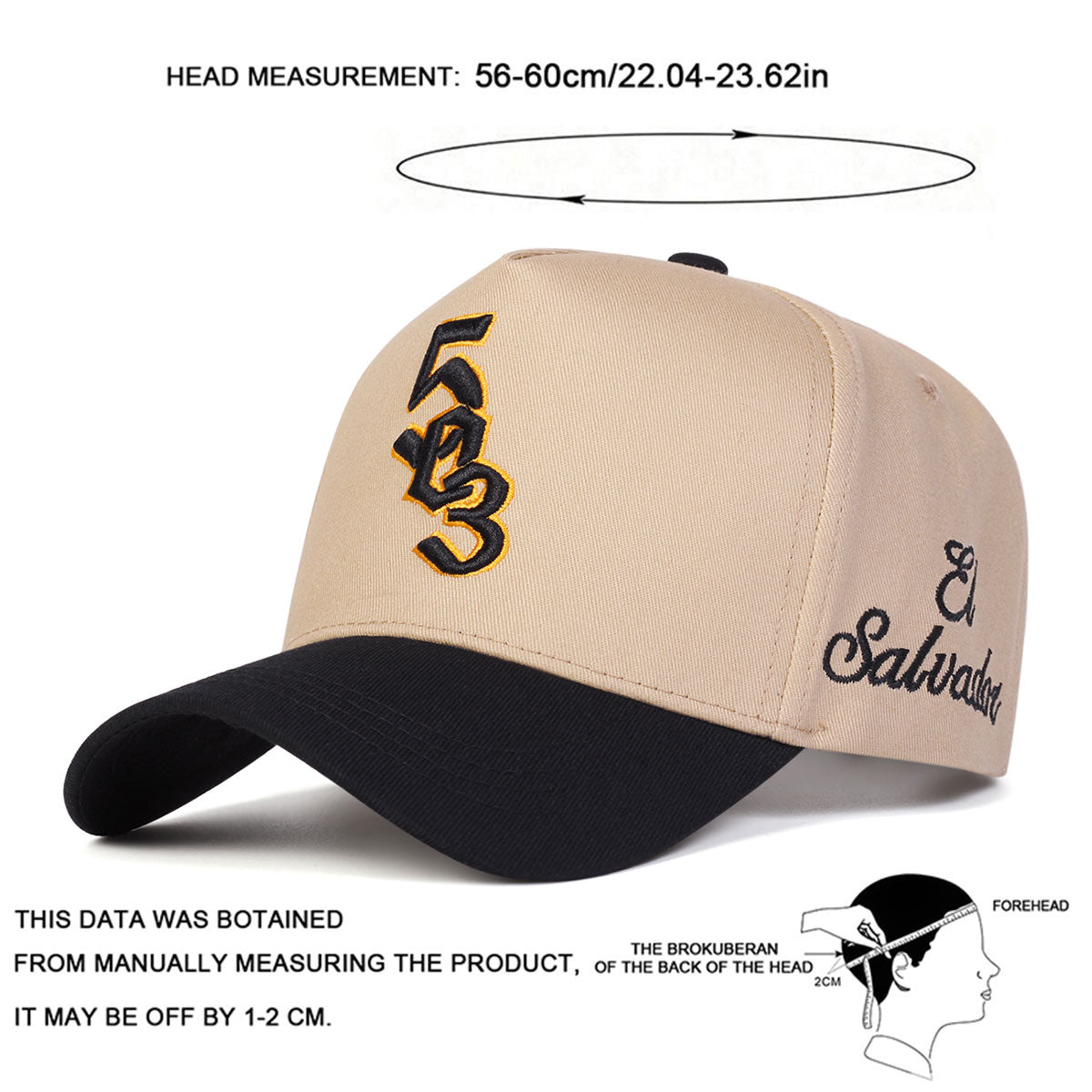 503 El Salvador- Embroidered Fitted cap