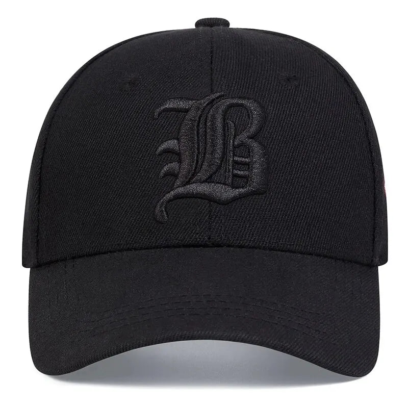 Birkens Sports B letter Embroidered Fitted cap