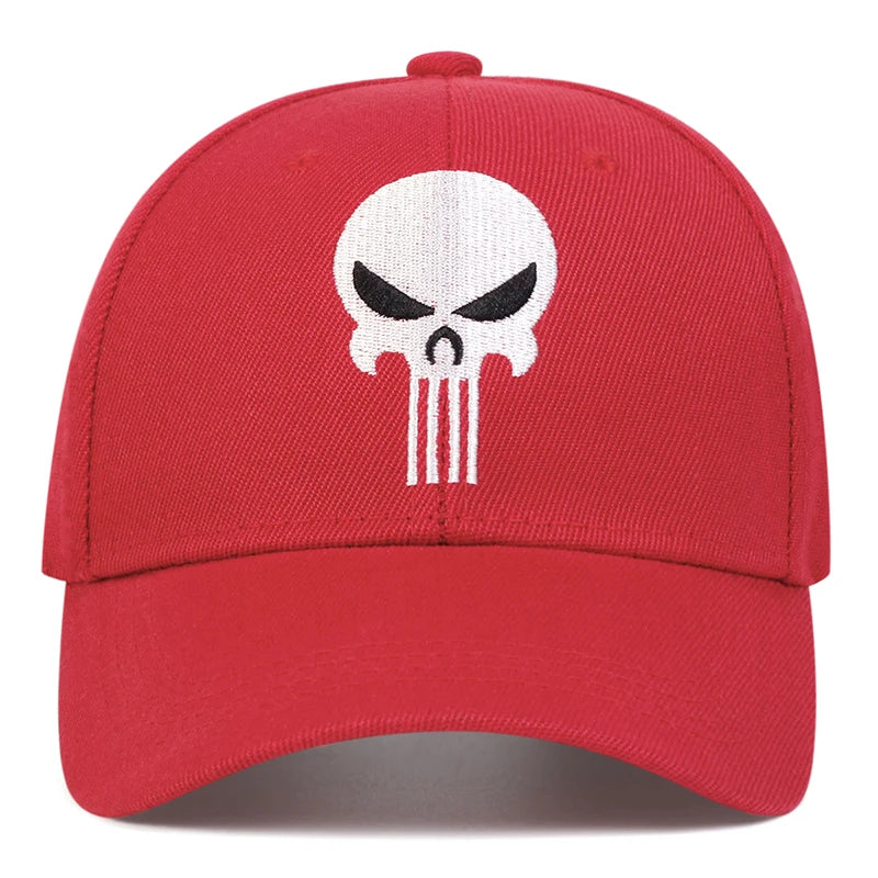 The Punisher-Embroidered Fitted Cap