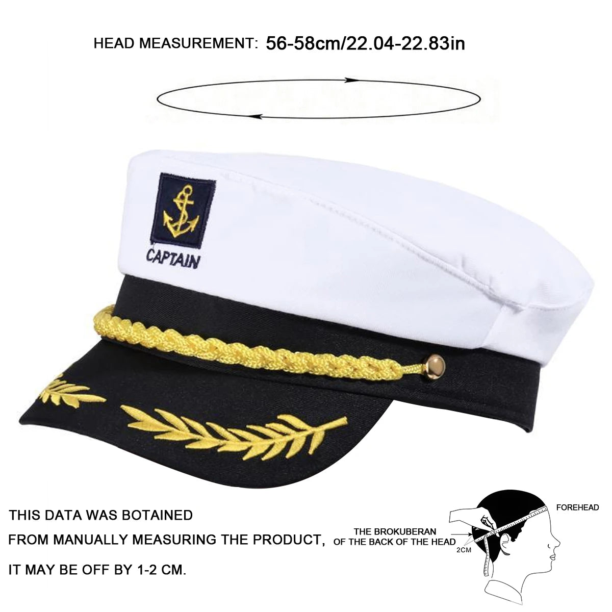 Captain Cap – Embroidered Fitted Hat