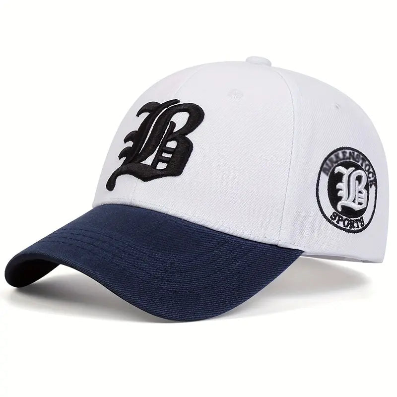 Birkens Sports B letter Embroidered Fitted cap